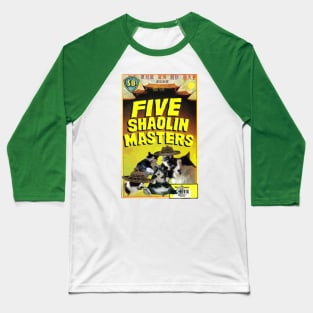 Five Shaolin Masters Baseball T-Shirt